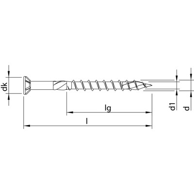 Produktbild von HECO-TOPIX®-plus - Terrassenschraube, Senkkopf, HECO-Drive, TG, ø5,0 x 80mm, 20