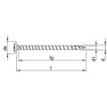 HECO-TOPIX-plus Tellerkopfschraube, A2, T-Drive, VG, ø8,0 x 100mm, 50 Stück Produktbild img2 S