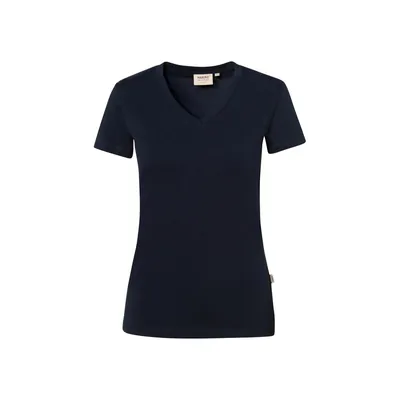 Produktbild von HAKRO - Damen V-Shirt Stretch 172, tinte, Größe 2XL