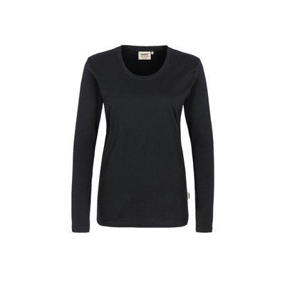 Produktbild von HAKRO - Damen Longsleeve Classic 178, schwarz, Größe XL