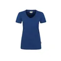 Produktbild von HAKRO - Damen V-Shirt Mikralinar® 181, ultramarinblau, Größe XS