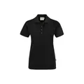 Produktbild von HAKRO - Damen Poloshirt Pima-Cotton 201, schwarz, Größe XS