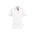 Produktbild von HAKRO - Damen Poloshirt Casual 203, weiß/rot, Größe S