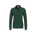 Produktbild von HAKRO - Damen Longsleeve-Poloshirt Mikralinar® 215, tanne, Größe 2XL