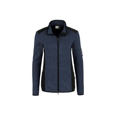 Produktbild von HAKRO - Damen Strickfleecejacke Churchill 236, marine meliert, Größe 3XL
