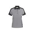 Produktbild von HAKRO - Damen Poloshirt Contrast Mikralinar® 239, titan/anthrazit, Größe L