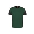Produktbild von HAKRO - T-Shirt Contrast Mikralinar® 290, tanne/anthrazit, Größe 2XL