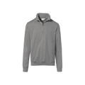 Produktbild von HAKRO - Zip-Sweatshirt Premium 451, grau meliert, Größe XS