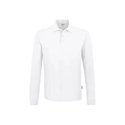 Produktbild von HAKRO - Longsleeve-Poloshirt Mikralinar® 815, weiß, Größe 4XL