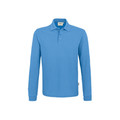 Produktbild von HAKRO - Longsleeve-Poloshirt Mikralinar® 815, malibublau, Größe XL