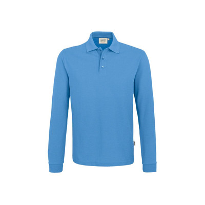 Produktbild von HAKRO - Longsleeve-Poloshirt Mikralinar® 815, malibublau, Größe XL