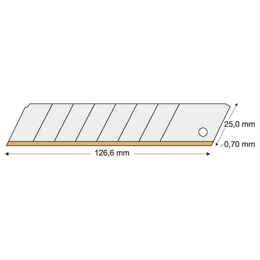LUTZ BLADES Abbrechklinge TIN 25mm, 10 Stück Produktbild img1 L