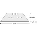 Produktbild von LUTZ BLADES® - Trapezklinge a 10 Stück Standard 0,65mm