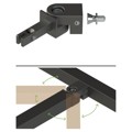 Produktbild von HETTICH - Cadro Schraubverbinder 180 Grad schwarz matt
