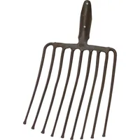 Produktbild von Idealspaten - Steingabel 9 Zinken schwarz Federdülle