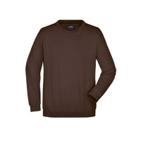 Produktbild von James & Nicholson - Sweatshirt Rundhals JN040, braun, Größe M