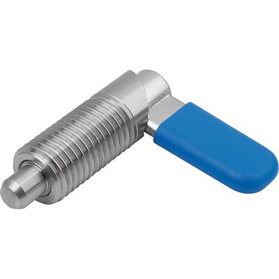 Produktbild von KIPP - SPERRRIEGEL, D=10, M16, FORM:C M. GEWINDEHÜLSE, M. KAPPE, EDELSTAHL BLAN