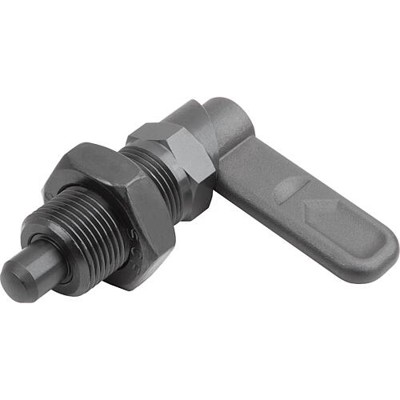 Produktbild von KIPP - SPERRRIEGEL MIT SECHSKANT, D=6, M10X1, SW1=10, FORM:B, OHNE KAPPE, MIT M