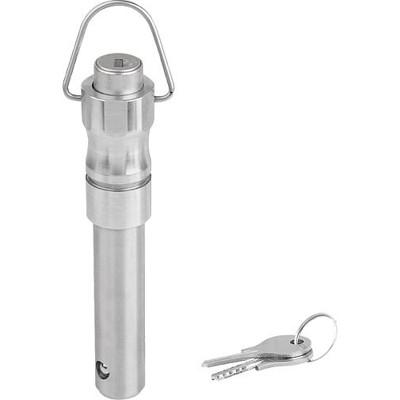 Produktbild von KIPP - KUGELSPERRBOLZEN ABSCHLIEßBAR, FORM:B MIT GRIFFMULDE UND RING, D1=12, L=