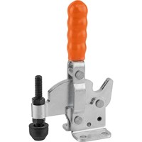 Produktbild von KIPP - SCHNELLSPANNER STANDARD STAHL, FUß WAAGRECHT, KOMP:KUNSTSTOFF, ORANGE, M