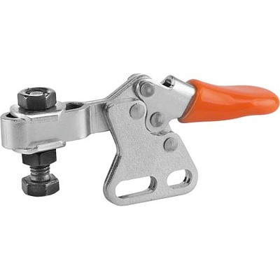 Produktbild von KIPP - SCHNELLSPANNER MINI STAHL, FUß SENKRECHT, KOMP:KUNSTSTOFF, ORANGE, M=M05