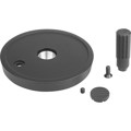 Produktbild von KIPP - HANDRAD D1=100, FORM:A PASSBOHRUNG + QUERBOHRUNG, D2=10, ALUMINIUM SCHWA