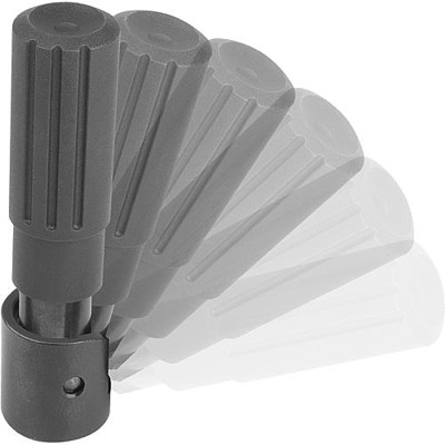 Produktbild von KIPP - HANDRAD D1=80, PASSBOHRUNG D2=12H7, GR.1, THERMOPLAST, KOMP:THERMOPLAST,
