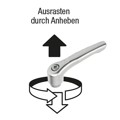 Produktbild von KIPP - KLEMMHEBEL MIT SCHUTZKAPPE GR.3 M08X20 EDELSTAHL, ELEKTROLYTISCH POLIERT