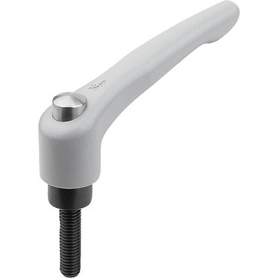 Produktbild von KIPP - KLEMMHEBEL MIT SCHUTZKAPPE GR.2 M08X45, ZINK GRAU RAL7040 STRUKTURMATT, 