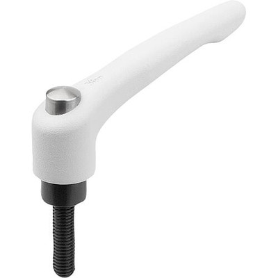 Produktbild von KIPP - KLEMMHEBEL MIT SCHUTZKAPPE GR.3 M08X55, ZINK GRAU RAL7035 STRUKTURMATT, 