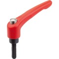 Produktbild von KIPP - KLEMMHEBEL MIT SCHUTZKAPPE GR.3 M10X30, ZINK ROT RAL3020 STRUKTURMATT, K