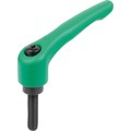 Produktbild von KIPP - KLEMMHEBEL GR.3 M08X45, ZINK GRÜN RAL6032 STRUKTURMATT, KOMP:STAHL BRÜNI
