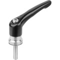 Produktbild von KIPP - KLEMMHEBEL MIT SPANNKRAFTVERSTÄRKER GR.4 M10X20, ZINK SCHWARZ RAL9005 SE