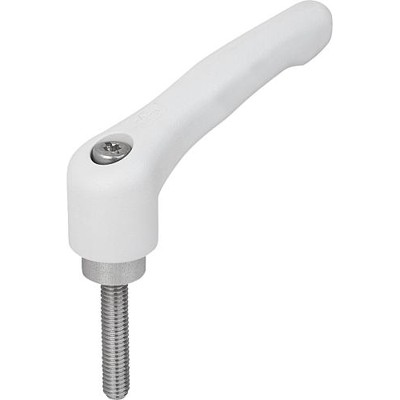 Produktbild von KIPP - KLEMMHEBEL GR.5 M16X60, HOCHLEISTUNGSTHERMOPLAST GRAU RAL7035, KOMP:EDEL