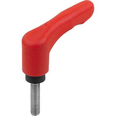 KIPP Klemmhebel Gr.5 M16x60 Rot - Spannhebel Für Maschinenbau & Industrie