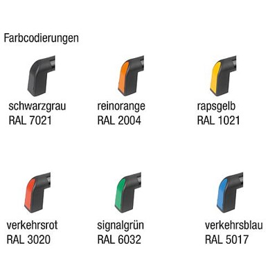 Produktbild von KIPP - ROHRGRIFF BIGHAND, A=200, L=233,4, D=8 ALUMINIUM NATUR ELOXIERT, KOMP:TH