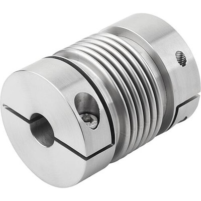 Produktbild von KIPP - METALLBALGKUPPLUNG MIT RADIALER KLEMMNABE GR.60, D1=19, D2=19, L=79, EDE