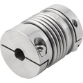 Produktbild von KIPP - METALLBALGKUPPLUNG MIT RADIALER KLEMMNABE GR.20, D1=6, D2=6, L=38, EDELS