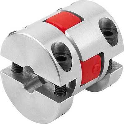 Produktbild von KIPP - ELASTOMER-KLAUENKUPPLUNG MIT RADIALER KLEMMNABE GR.14, D1=10, D2=14, L=3