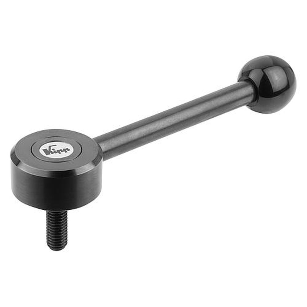 KIPP SPANNHEBEL FLACH GR.2 M10X40, A=131, FORM:0° STAHL, KOMP:KUNSTSTOFF Produktbild img1 L