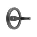 Produktbild von KIPP - 2-SPEICHENHANDRAD D1=100 PASSBOHRUNG MIT NUT D2=10H7, B3=3, T=11,4, ALUM