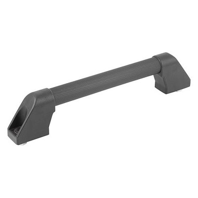 Produktbild von KIPP - ROHRGRIFF, A=180, L=204, D=M08x20, H=55, FORM:B, ALUMINIUM KUNSTSTOFFÜBE