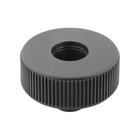 Produktbild von KIPP - RÄNDELRAD GR.1, D1=40D=6 , FORM:E, THERMOPLAST SCHWARZGRAU RAL7021, KOMP