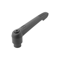 Produktbild von KIPP - KLEMMHEBEL GR.1, M05, KUNSTSTOFF SCHWARZGRAU RAL7021, KOMP:STAHL