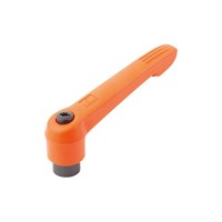 Produktbild von KIPP - KLEMMHEBEL GR.1, M04, KUNSTSTOFF ORANGE RAL2004, KOMP:STAHL