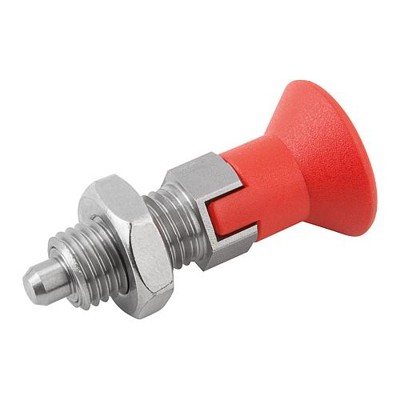 Produktbild von KIPP - ARRETIERBOLZEN GR.2 D1=M12X1,5, D=6, FORM:D M.RASTNUT, M.KONTERMUTTER, E