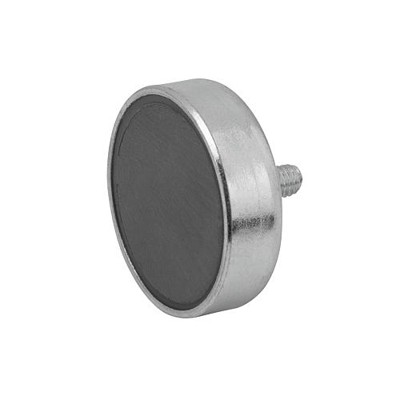 Produktbild von KIPP - MAGNET FLACHGREIFER M04X8, D=25 ±0,15, H1=15, FORM:A, HARTFERRIT, RUND, 