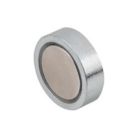 Produktbild von KIPP - MAGNET FLACHGREIFER, FORM:A, D=10 ±0,15, H=4,5, NDFEB, RUND, KOMP:STAHL