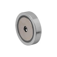 Produktbild von KIPP - MAGNET FLACHGREIFER D1=M05 H=8 NDFEB, RUND, KOMP:STAHL, D=40