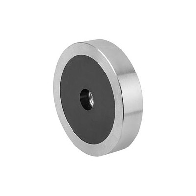 Produktbild von KIPP - MAGNET FLACHGREIFER D1=M10 H=15 NDFEB, RUND, KOMP:STAHL, D=75